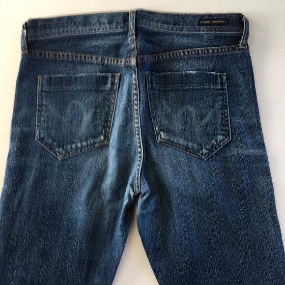 Citizen of Humanity Mandy High Rise Retro Slim Selvedge Jeans 27 - Picture 5 of 11